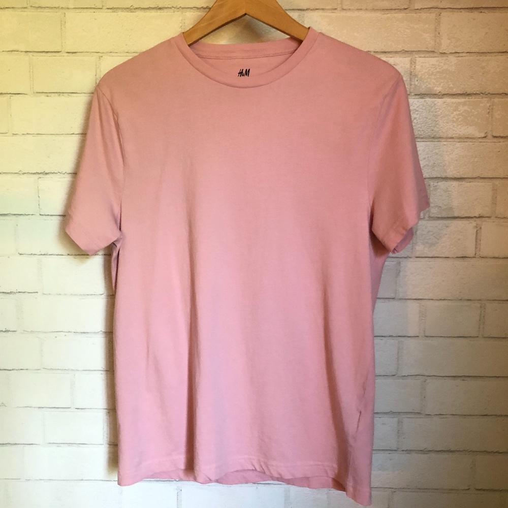 H&M Regular Fit Pink T-Shirt